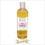 Buy Greenwood Essential Pure Linseed Oil (Linum usitatissimum) 100% Natural Therapeutic Grade Cold Pressed (200 ml) - Purplle