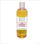 Buy Greenwood Essential Pure Linseed Oil (Linum usitatissimum) 100% Natural Therapeutic Grade Cold Pressed (200 ml) - Purplle