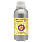 Buy Deve Herbes Natural Virgin Coconut Oil (Cocos nucifera) 100% Pure Natural Therapeutic Grade Cold Pressed (1250 ml) - Purplle