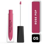 Buy Bella Voste I ULTI-MATTE LIQUID LIPSTICK I Cruelty Free I No Bleeding or Feathering I Water Proof & Smudge Proof I Enriched with Vitamin E I Lasts Up to 12 hours I Moisturising with Velvet Matt Finish I ROSE POP (05) - Purplle