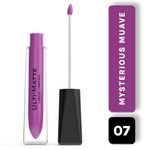 Buy Bella Voste I ULTI-MATTE LIQUID LIPSTICK I Cruelty Free I No Bleeding or Feathering I Water Proof & Smudge Proof I Enriched with Vitamin E I Lasts Up to 12 hours I Moisturising with Velvet Matt Finish I MYSTERIOUS MUAVE (07) - 3.7 ml - Purplle