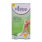 Buy HipHop Body Wax Strips with Argan Oil - Aloe Vera (20 Strips) - Purplle