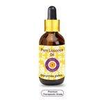 Buy Deve Herbes Pure Liquorice (Licorice) Oil (Glycyrrhiza glabra) with Glass Dropper Natural Therapeutic Grade 30ml - Purplle