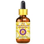 Buy Deve Herbes Pure Holy Basil (Tulsi) Essential Oil (Ocimum sanctum) with Glass Dropper Natural Therapeutic Grade Steam Distilled 100ml - Purplle