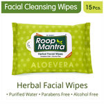 Buy Roop Mantra Herbal Facial Wipes (15 Wipes) Parabens & Alcohol Free - Purplle