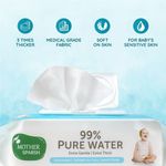 Buy Mother Sparsh 99 % Pure Water (Unscented) Baby Wipes. Pack of 2 - 72 Pieces Super Saver Pack - Purplle