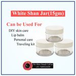 Buy Avnii Organic's Cosmetics Shan Jars, Capacity , with Beautiful White Lids, For Lip Balms, DIY Skin Care , Pack Of 8 (15 g) - Purplle