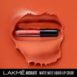 Buy Lakme Absolute Matte Melt Liquid Lip Color - Crazy Tangerine (6 ml) - Purplle