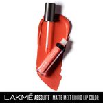 Buy Lakme Absolute Matte Melt Liquid Lip Color - Crazy Tangerine (6 ml) - Purplle