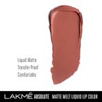 Buy Lakme Absolute Matte Melt Liquid Lip Color - Peach Rose (6 ml) - Purplle