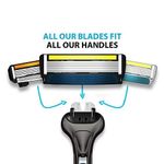 Buy LetsShave Executive Trial Kit – 1 Razor Handle(Blue) + Pro 4, 6 Plus & 6 Advance (Blades)+ Razor cap + Shaving Foam 200 gm + FREE Travel Bag - Purplle