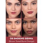 Buy SUGAR Cosmetics Click Me Up Velvet Lipstick - 08 Smoking Sienna (Brown Toned Burnt Orange) - Purplle