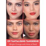 Buy SUGAR Cosmetics Click Me Up Velvet Lipstick - 09 Tantalising TangerineA (Bright Orange with Hints of Red) - Purplle