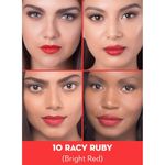 Buy SUGAR Cosmetics Click Me Up Velvet Lipstick - 10 Racy Ruby (Bright Red) - Purplle