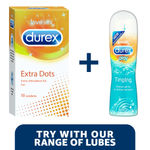 Buy Durex Condoms, Extra Dots- 10s - Purplle