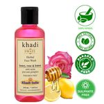 Buy khadi Herbal Facial Cleanser Honey-Rose-Lemon210 ml By Swati Gramodyog - Purplle