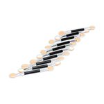 Buy Ministry of Makeup Double Ended Sponge Brush EyeShadow Applicator Brush 10 pcs colour/shape/size may vary - Purplle