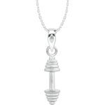 Buy Srikara Alloy Rhodium Plated CZ / AD Fashion Jewellery Pendant with Chain - SKP2160R - Purplle