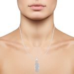Buy Srikara Alloy Rhodium Plated CZ / AD Flip Flop Slipper Fashion Jewellery Pendant - SKP2541R - Purplle