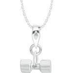 Buy Srikara Alloy Rhodium Plated CZ / AD Fashion Jewellery Pendant with Chain - SKP2161R - Purplle