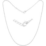 Buy Srikara Alloy Rhodium Plated CZ/AD Alphabet "X" in Heart Fashion Jewelry Pendant - SKP2314R - Purplle