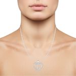 Buy Srikara Alloy Rhodium Plated CZ/AD Alphabet "X" in Heart Fashion Jewelry Pendant - SKP2314R - Purplle