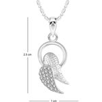 Buy Srikara Alloy Rhodium Plated CZ / AD Heart Fashion Jewellery Pendant with Chain - SKP2754R - Purplle