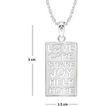 Buy Srikara Alloy Rhodium Plated CZ/AD Beinng Humann Fashion Jewellery Pendant Chain - SKP2220R - Purplle