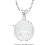 Buy Srikara Alloy Rhodium Plated CZ / AD Beinng Humann Joy Fashion Jewellery Pendant - SKP2232R - Purplle