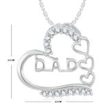 Buy Srikara Alloy Rhodium Plated CZ/AD I Love You Fashion Jewelry Pendant with Chain - SKP2387R - Purplle