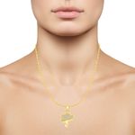 Buy Srikara Alloy Gold Plated CZ / AD Tree Fashion Jewellery Pendant with Chain - SKP2526G - Purplle