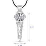 Buy Srikara Alloy Rhodium Plated CZ / AD Bajrangi Bhaijaan Fashion Jewellery Pendant - SKP1423R - Purplle