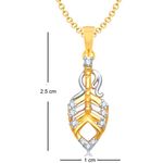 Buy Srikara Alloy Gold Plated CZ / AD Fashion Jewellery Pendant with Chain - SKP1135G - Purplle