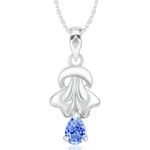 Buy Srikara Alloy Couple Heart Blue Solitaire Fashion Jewellery Pendant with Chain - SKP3016R - Purplle