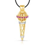 Buy Srikara Alloy Gold Plated CZ/AD Bajrangi Bhaijaan Fashion Jewelry Pendant Chain - SKP1441G - Purplle