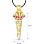 Buy Srikara Alloy Gold Plated CZ/AD Bajrangi Bhaijaan Fashion Jewelry Pendant Chain - SKP1441G - Purplle