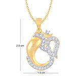 Buy Srikara Alloy Gold Plated CZ / AD Fashion Jewellery Pendant with Chain - SKP1007G - Purplle