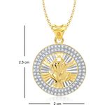 Buy Srikara Alloy Gold Plated CZ Shree Siddhivinayak Fashion Jewelry Pendant Chain - SKP1314G - Purplle