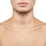 Buy Srikara Alloy Gold Plated CZ / AD Dazzling Fashion Jewellery Pendant with Chain - SKP2576G - Purplle