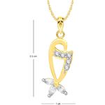 Buy Srikara Alloy Gold Plated CZ / AD Markis Studded Fashion Jewellery Pendant Chain - SKP2648G - Purplle