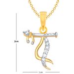 Buy Srikara Alloy Gold Plated CZ / AD Murlidhar Fashion Jewellery Pendant with Chain - SKVKP1136GA - Purplle