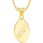 Buy Srikara Alloy Gold Plated CZ/AD Beinng Humann Hope Fashion Jewelry Pendant Chain - SKP2228G - Purplle
