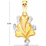 Buy Srikara Alloy Gold Plated CZ / AD Vigneshwar Fashion Jewelry Pendant with Chain - SKP1604G - Purplle