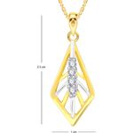 Buy Srikara Alloy Gold Plated CZ / AD Shapely Fashion Jewellery Pendant with Chain - SKP2591G - Purplle