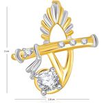 Buy Srikara Alloy Gold Plated CZ / AD The Bansuri Fashion Jewelry Pendant with Chain - SKP1922G - Purplle