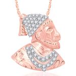 Buy Srikara Alloy Gold Plated CZ / AD Shivaji Maharaj Rose Fashion Jewellery Pendant - SKP1942G - Purplle