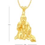 Buy Srikara Alloy Gold Plated CZ / AD Hanuman Fashion Jewellery Pendant with Chain - SKP2682G - Purplle