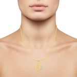 Buy Srikara Alloy Gold Plated CZ / AD Heart Fashion Jewellery Pendant with Chain - SKP2563G - Purplle