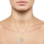 Buy Srikara Alloy Gold Plated CZ / AD Ideal Fashion Jewellery Pendant with Chain - SKP2569G - Purplle