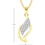 Buy Srikara Alloy Gold Plated CZ / AD Pretty Fashion Jewellery Pendant with Chain - SKP2589G - Purplle